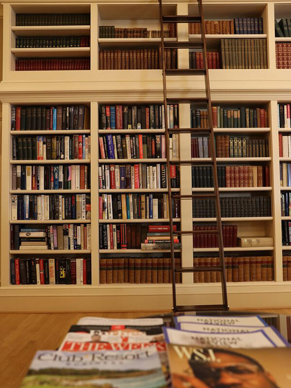 Library shelves