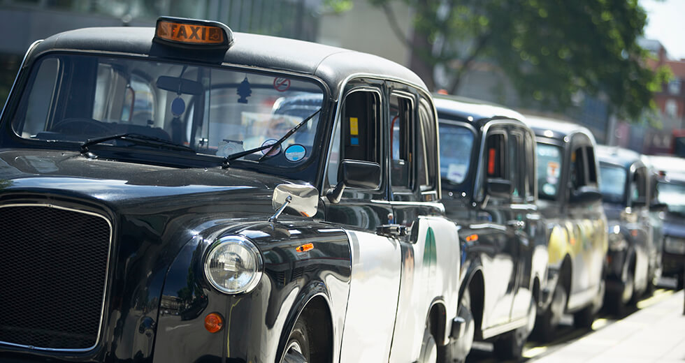 taxi cab in London